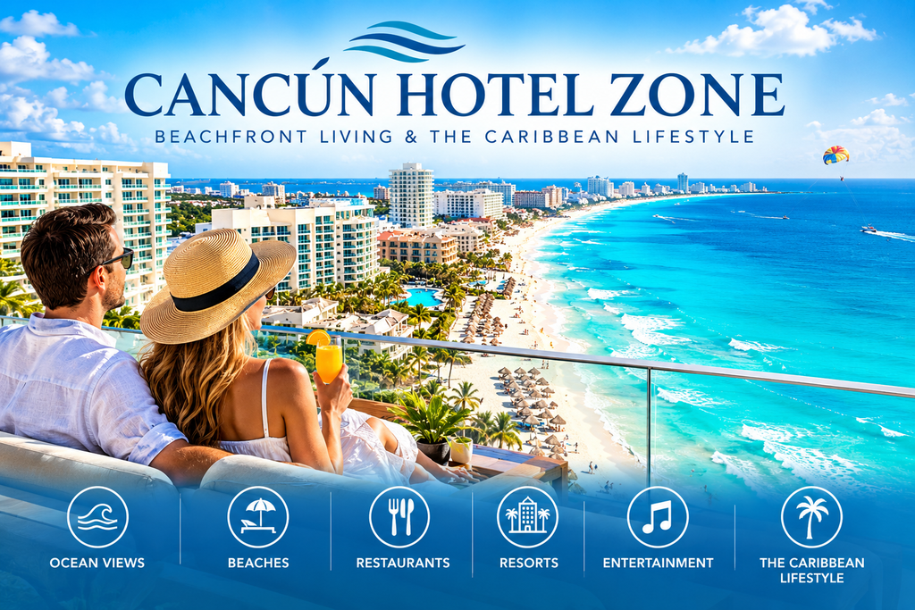 CANCUN HOTEL ZONE BEACHFRONT LIVING & THE CARIBBEAN LIFESTYLE. CANMEX GROUP