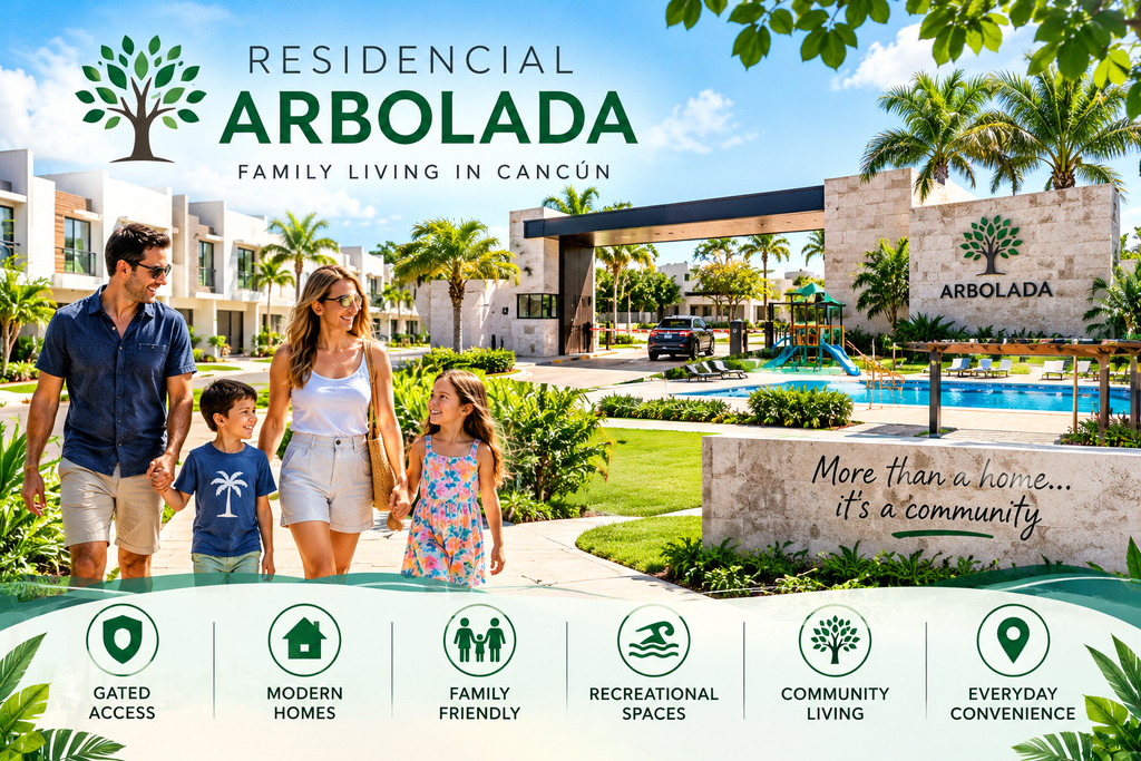 RESIDENCIAL ARBOLADA FAMILY LIVING IN CANCUN CANMEX GROUP