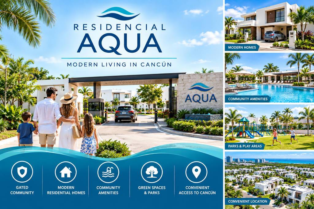 RESIDENCIAL AQUA MODERN LIVING IN CANCUN CANMEX GROUP